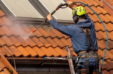 Démoussage et hydrofuge de toiture au Fresne-Camilly
